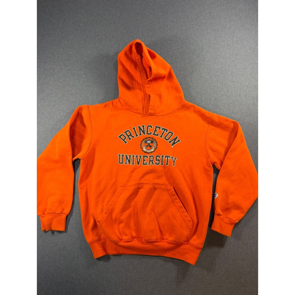 Champion Princeton University Hoodie Orange Kids Sweatshirt Collegiate Logo